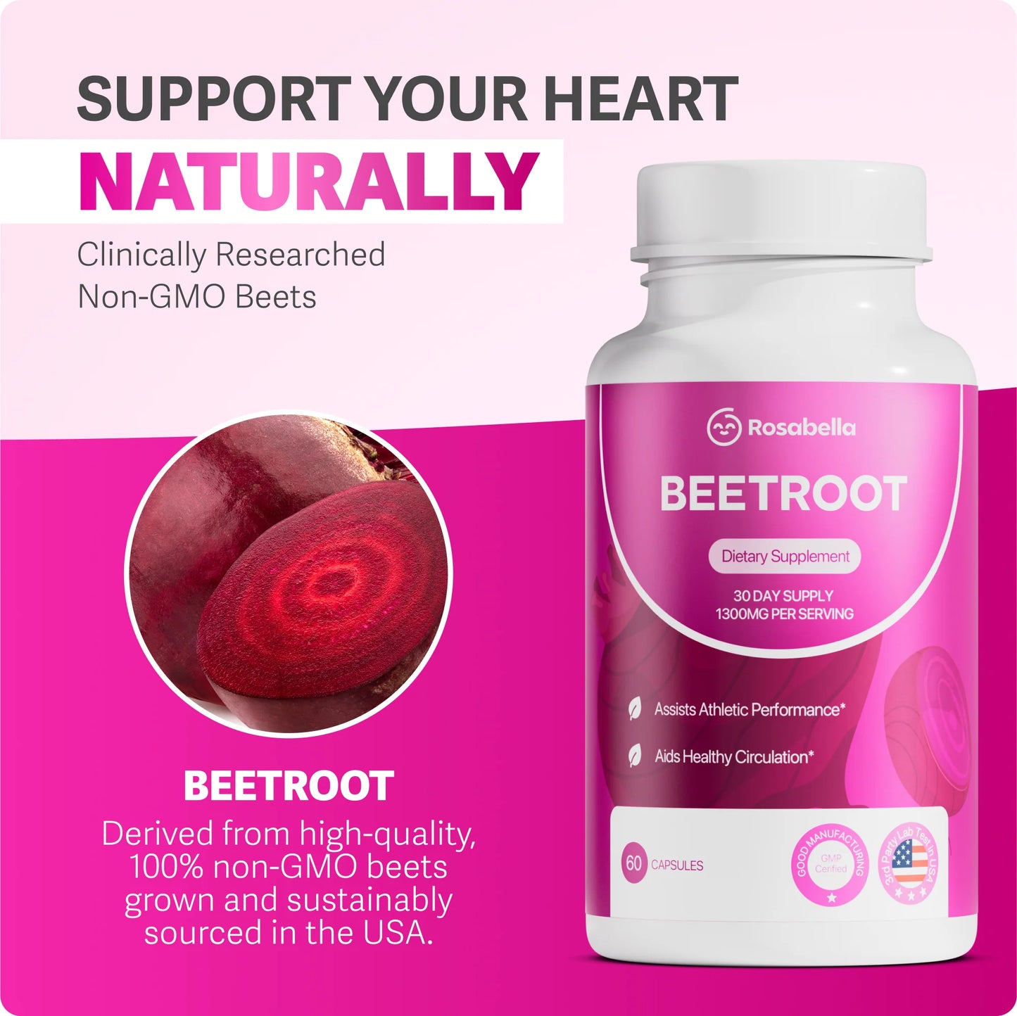 CoraLane™ Organic Beet Root Capsules